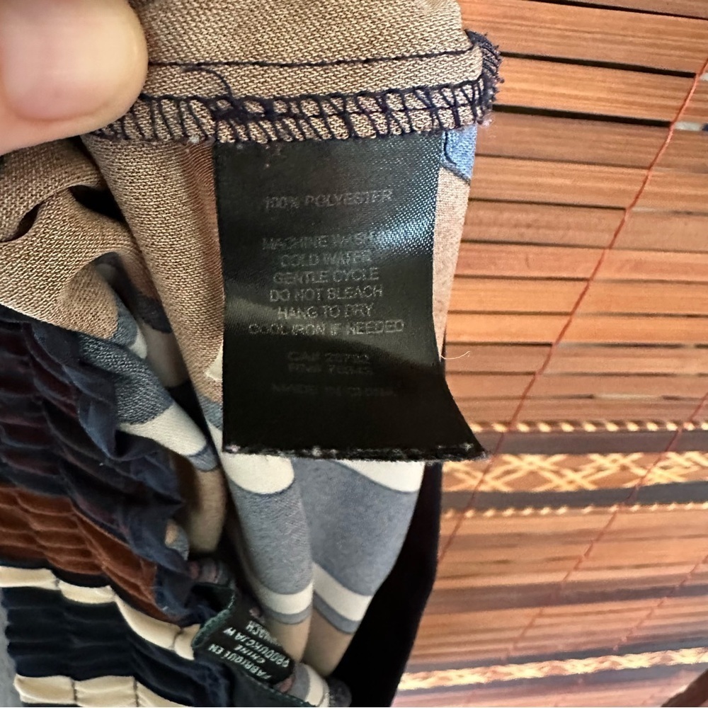 🌟3/$20🌟 Cynthia Rowley Womens 10 Wide Leg Crop Pants Striped Pull-On Pant - Picture 6 of 6
